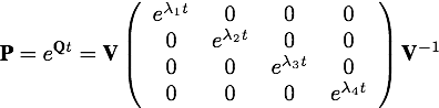 Diagonalized P matrix